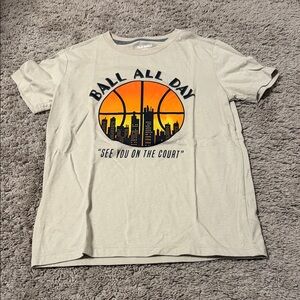 Old Navy Tan Basketball Graphic Tee